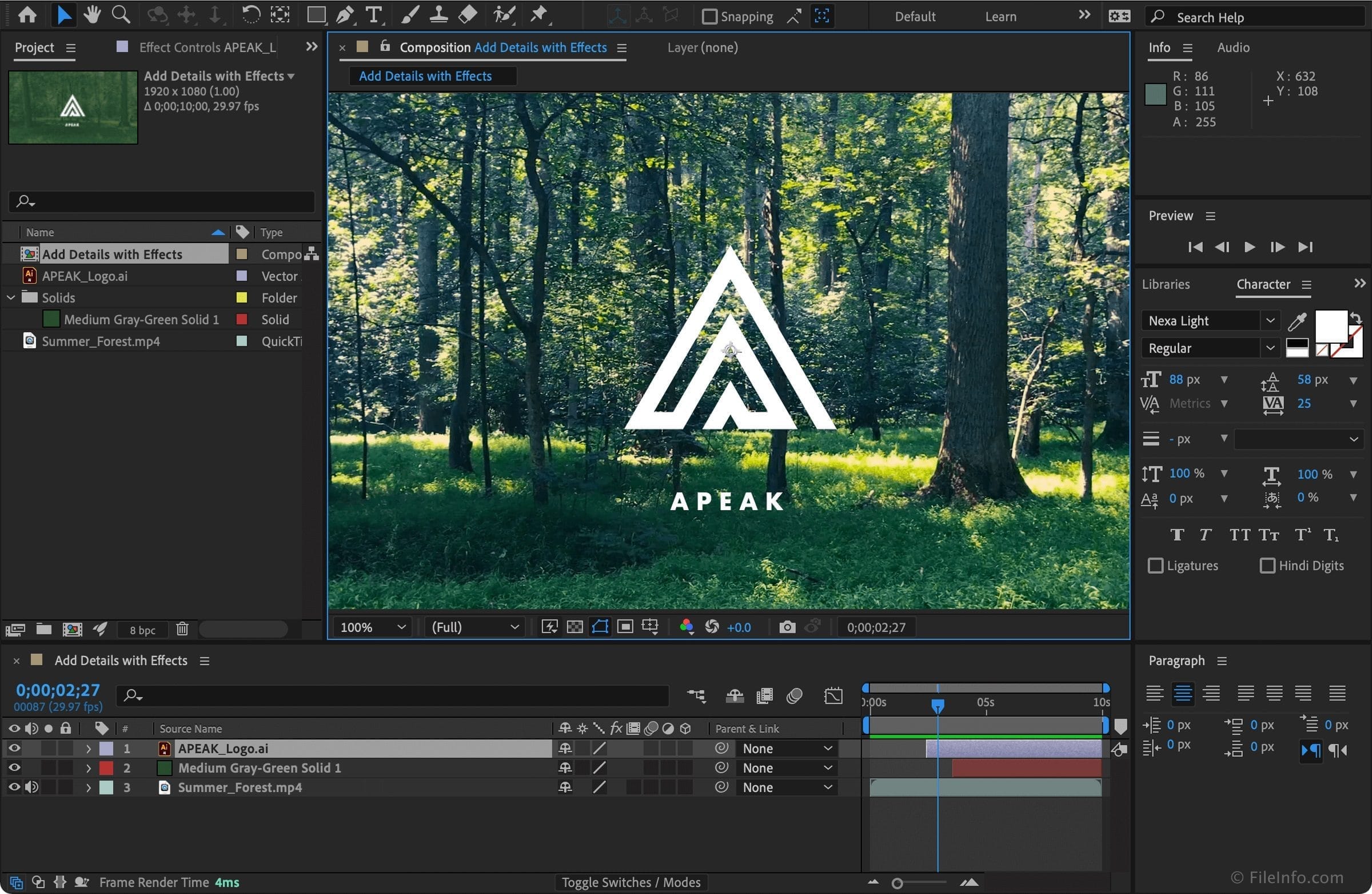 ภาพประกอบการใช้งานโปรแกรม Adobe After Effects 2026 v26.3.0 ลำดับที่ 2