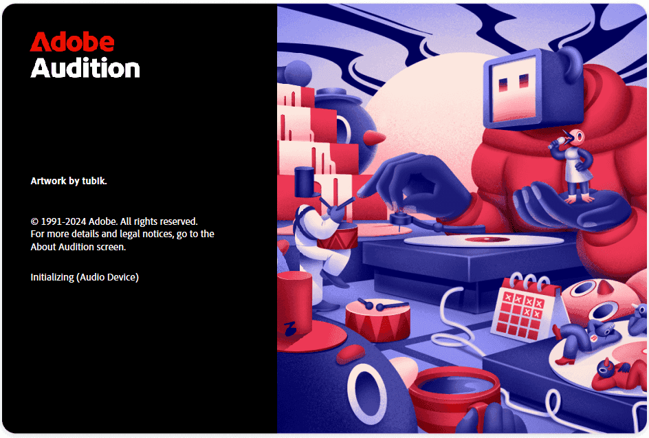 Adobe Audition 2025 v25.6.6 โลโก้ของโปรแกรม Adobe Audition 2025 v25.6.6