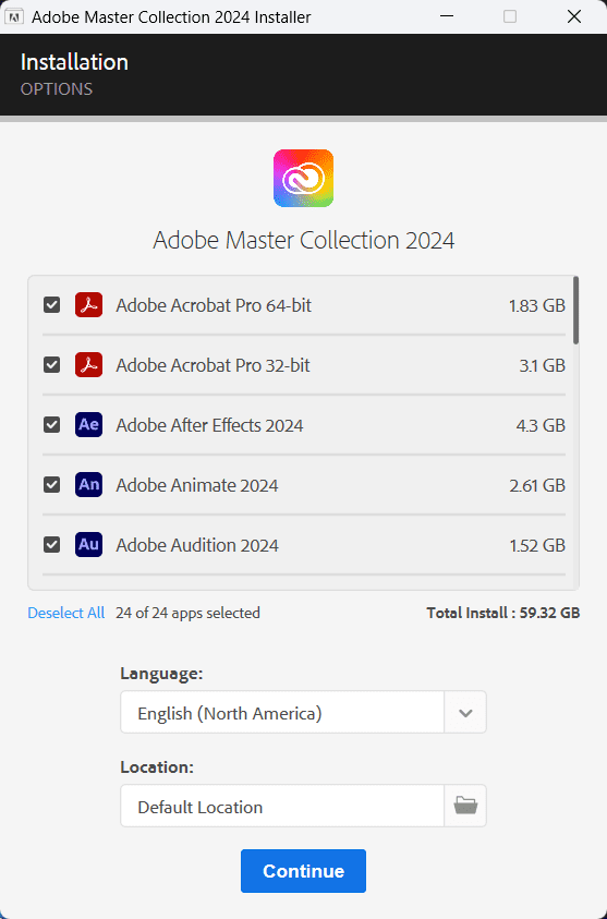 ภาพประกอบการใช้งานโปรแกรม Adobe Master Collection 2025 v13 ลำดับที่ 3