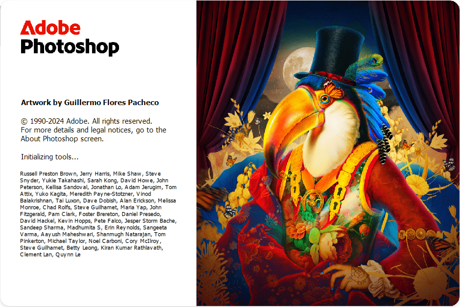 Adobe Photoshop 2025 v26.11.6 โลโก้ของโปรแกรม Adobe Photoshop 2025 v26.11.6