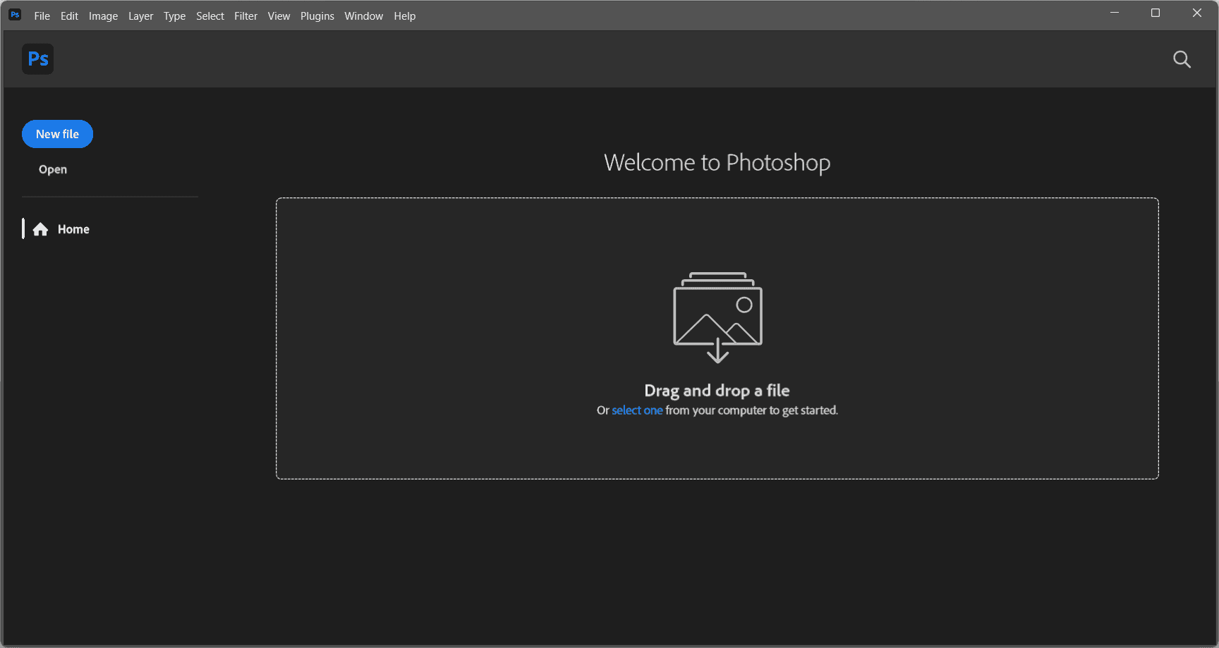 หน้าจอการใช้งานของโปรแกรม Adobe Photoshop 2026 v27.9.1