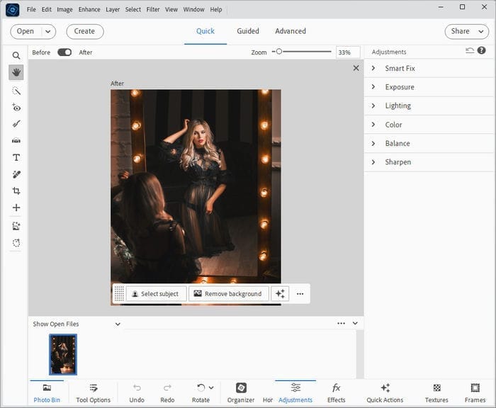 ภาพประกอบการใช้งานโปรแกรม Adobe Photoshop Elements 2026.3 ลำดับที่ 2