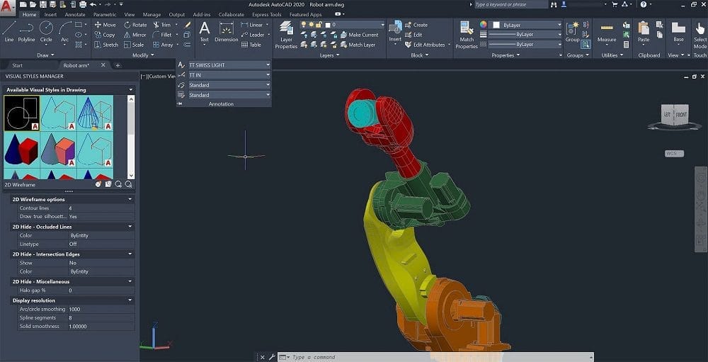 Autodesk AutoCAD 2020.1.6 ภาพหน้าจอโปรแกรม Autodesk AutoCAD 2020.1.6