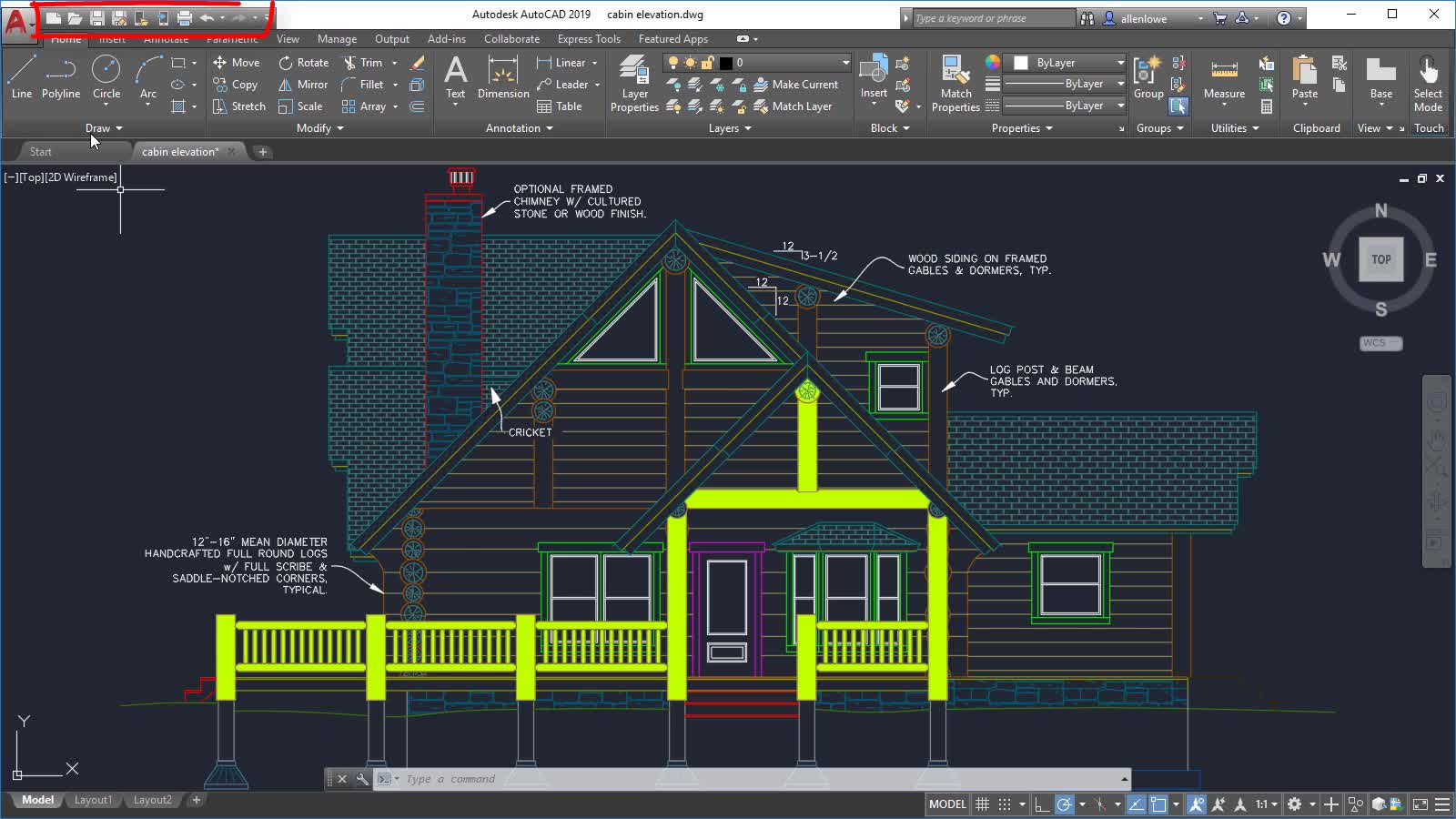 ภาพหน้าจอโปรแกรม Autodesk AutoCAD 2019.1.2 (Full)
