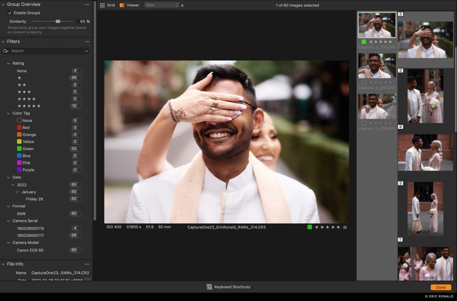 ภาพประกอบการใช้งานโปรแกรม Capture One Pro 16.8.4 ลำดับที่ 2