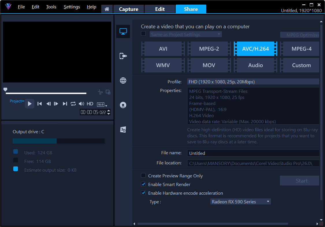 Corel VideoStudio Ultimate 2023 screenshot 2