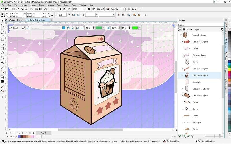 ภาพประกอบการใช้งานโปรแกรม CorelDRAW 2021.5 v23.5.0.506 (Full) ลำดับที่ 3