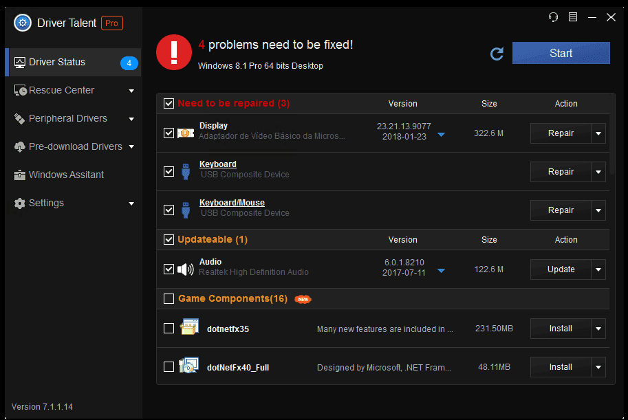 ภาพประกอบการใช้งานโปรแกรม Driver Talent Pro 8.1.12.72 ลำดับที่ 2