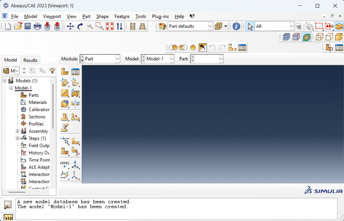 ภาพประกอบการใช้งานโปรแกรม SIMULIA Suite Abaqus 2023 (Full) ลำดับที่ 2
