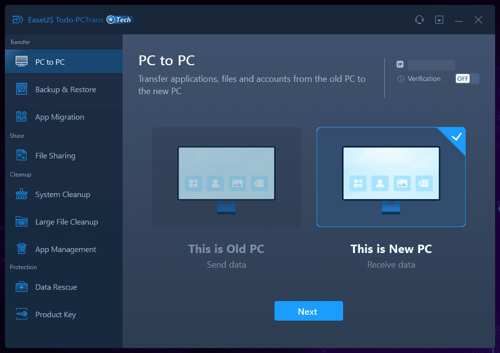 ภาพประกอบการใช้งานโปรแกรม EaseUS Todo PCTrans 14.2.3 ลำดับที่ 2