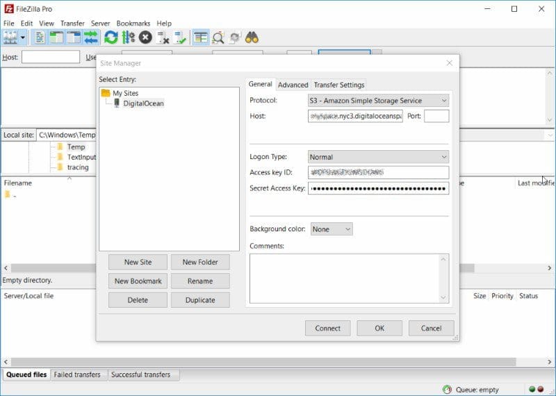 ภาพประกอบการใช้งานโปรแกรม ดาวน์โหลด FileZilla Pro 3.70.6 ฟรี ลำดับที่ 2