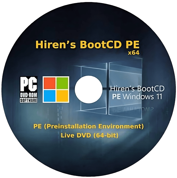 Hiren’s BootCD PE x64 (v1.0.9) ISO ภาพหน้าจอโปรแกรม Hiren’s BootCD PE x64 (v1.0.9) ISO