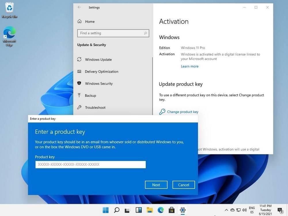 หน้าจอการใช้งานของโปรแกรม วิธีการ Activate Windows 11 ถาวร แบบ Digital License ง่ายๆ