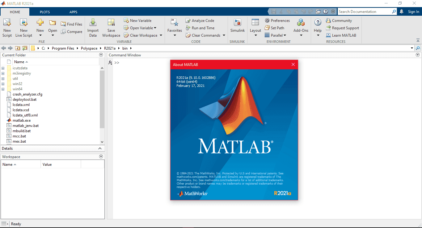 ภาพประกอบการใช้งานโปรแกรม MathWorks MATLAB R2024a v24.1.0 (Full) ลำดับที่ 2