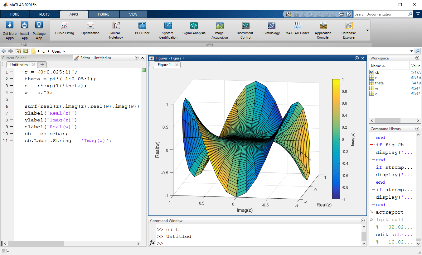 หน้าจอการใช้งานของโปรแกรม MathWorks MATLAB R2024a v24.1.0 (Full)