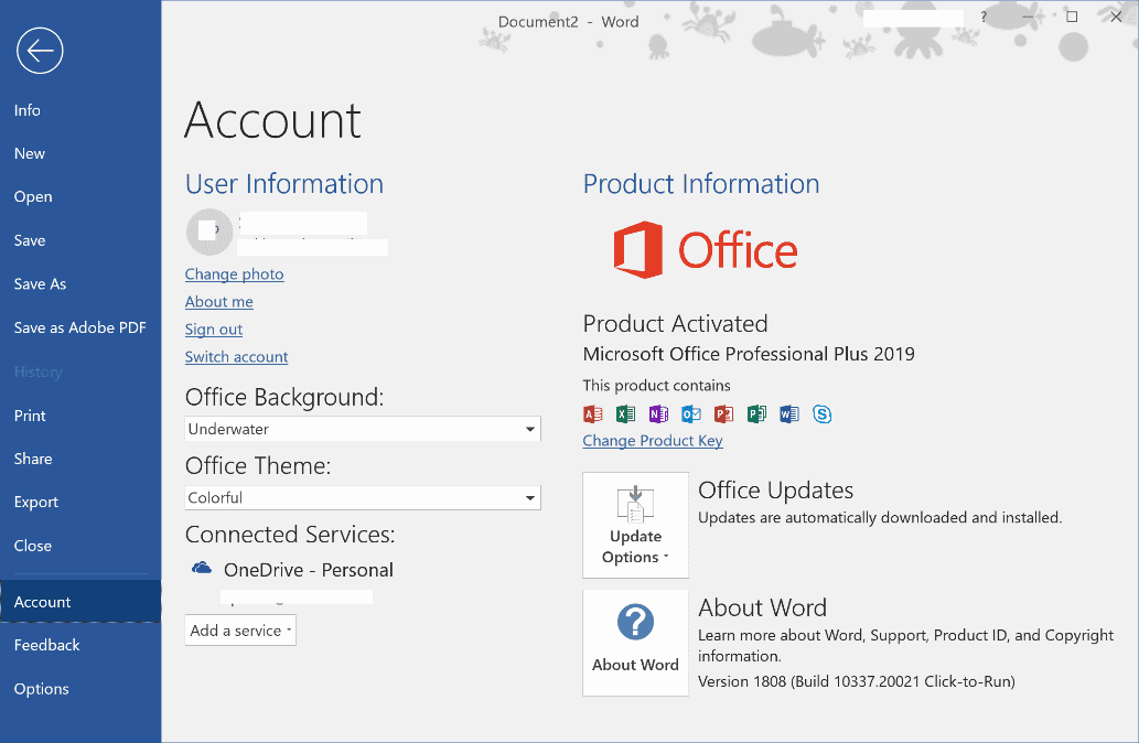 ภาพประกอบการใช้งานโปรแกรม Microsoft Office 2019 Pro Plus ลำดับที่ 2