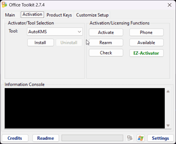 ภาพประกอบการใช้งานโปรแกรม Microsoft Toolkit 2.7.4 ลำดับที่ 2