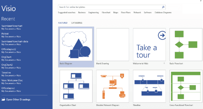ภาพประกอบการใช้งานโปรแกรม ดาวน์โหลด Microsoft Visio Pro ฟรีถาวร ลำดับที่ 2