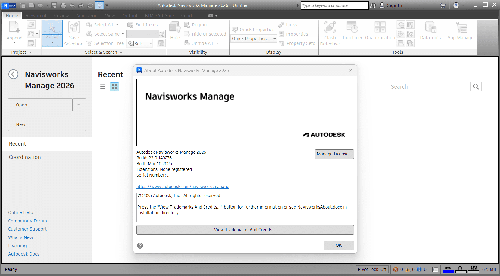 Navisworks Manage 2026 Autodesk Navisworks Manage 2026 Screenshot