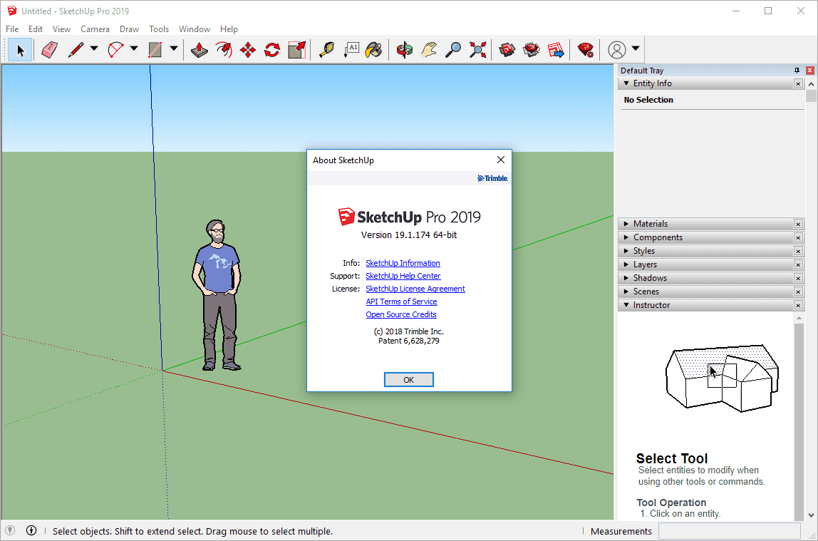 ภาพประกอบการใช้งานโปรแกรม SketchUp Pro 2019 v19.3.255 (Full) Free Permanent Home Design Software ลำดับที่ 2