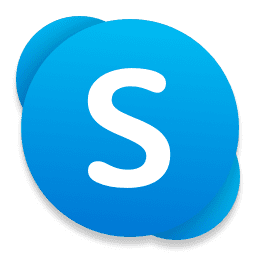 Skype 8.150.0.125 โลโก้ของโปรแกรม Skype 8.150.0.125