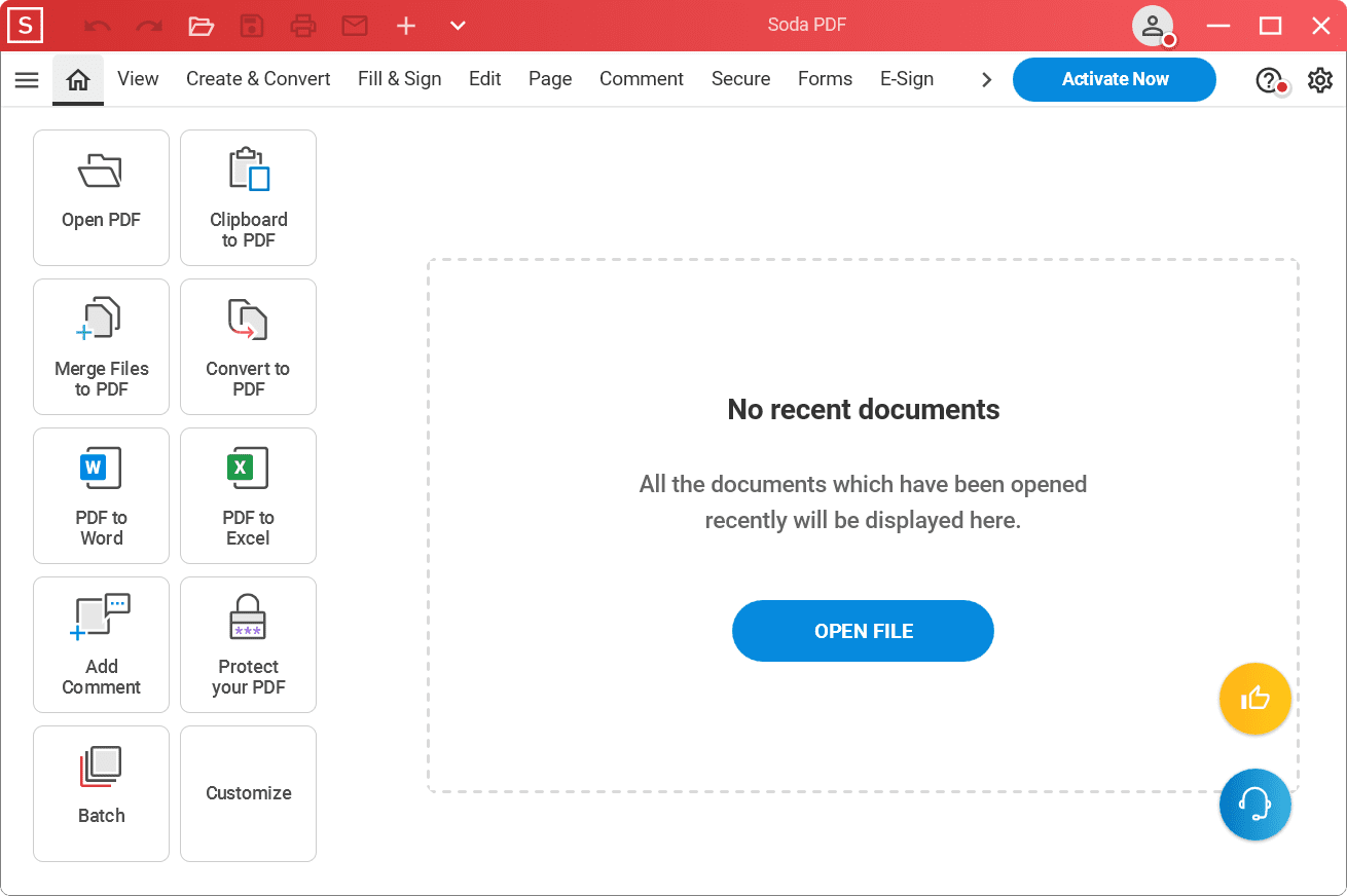 ภาพหน้าจอโปรแกรม Soda PDF Pro 15.0.16