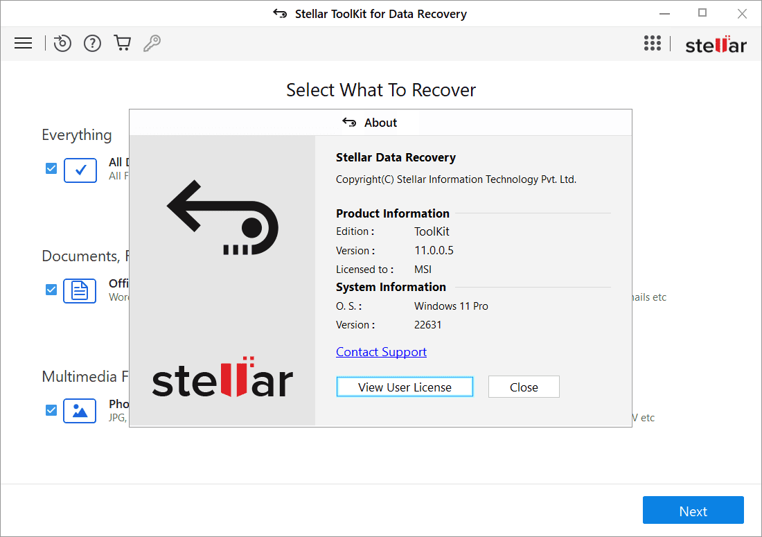 ภาพปกของ Stellar Data Recovery Toolkit 12.6.0 Free