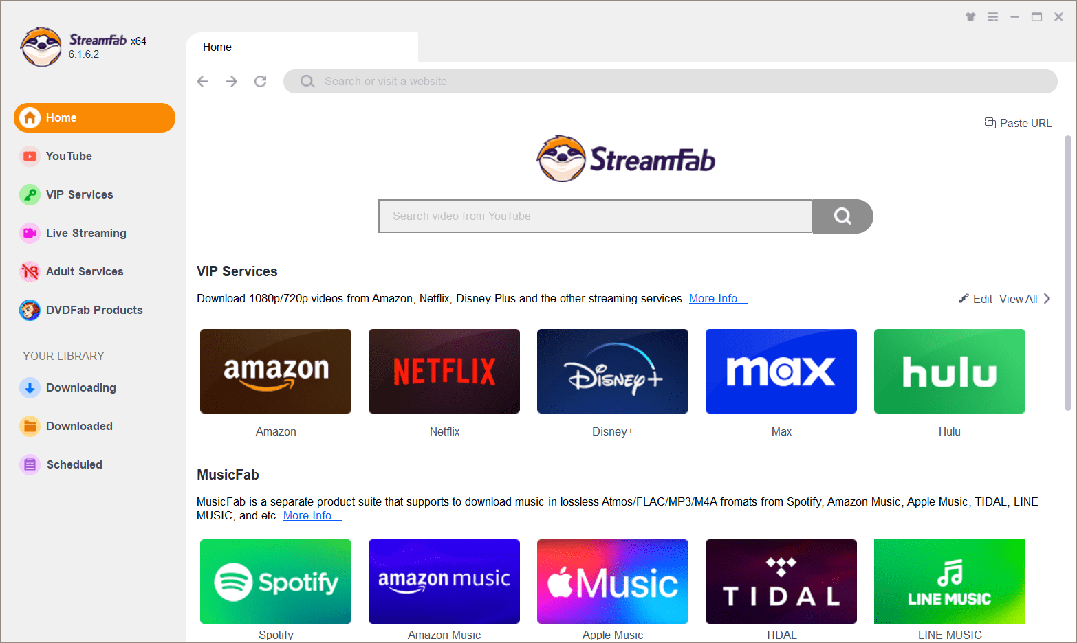 ภาพประกอบการใช้งานโปรแกรม StreamFab 6.2.0.1 ลำดับที่ 2