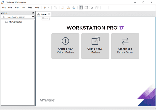 VMware Workstation Pro 17 dark window