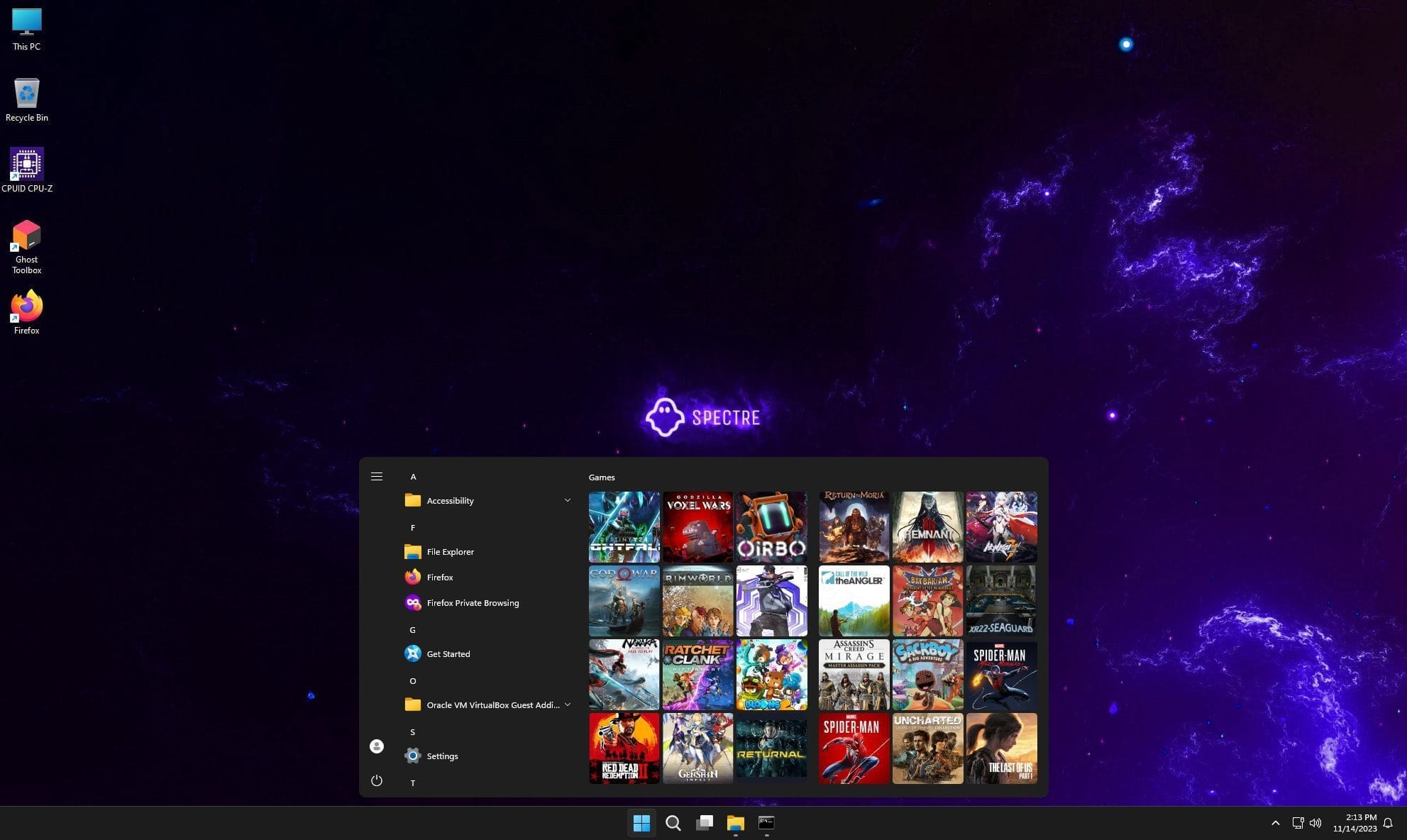 หน้าจอการใช้งานของโปรแกรม Windows 11 Gaming Edition 25H2 / 24H2 / 22H2