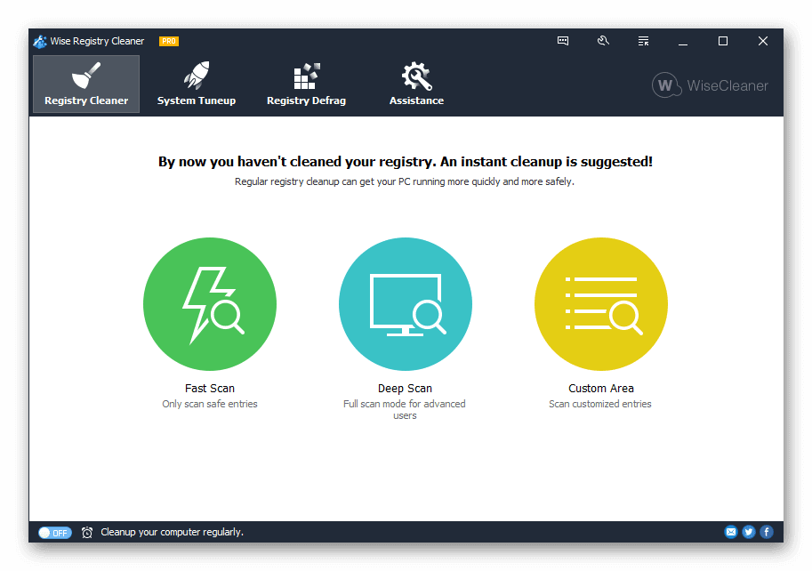 ภาพประกอบการใช้งานโปรแกรม Wise Registry Cleaner Pro 11.3.3.735 ลำดับที่ 2