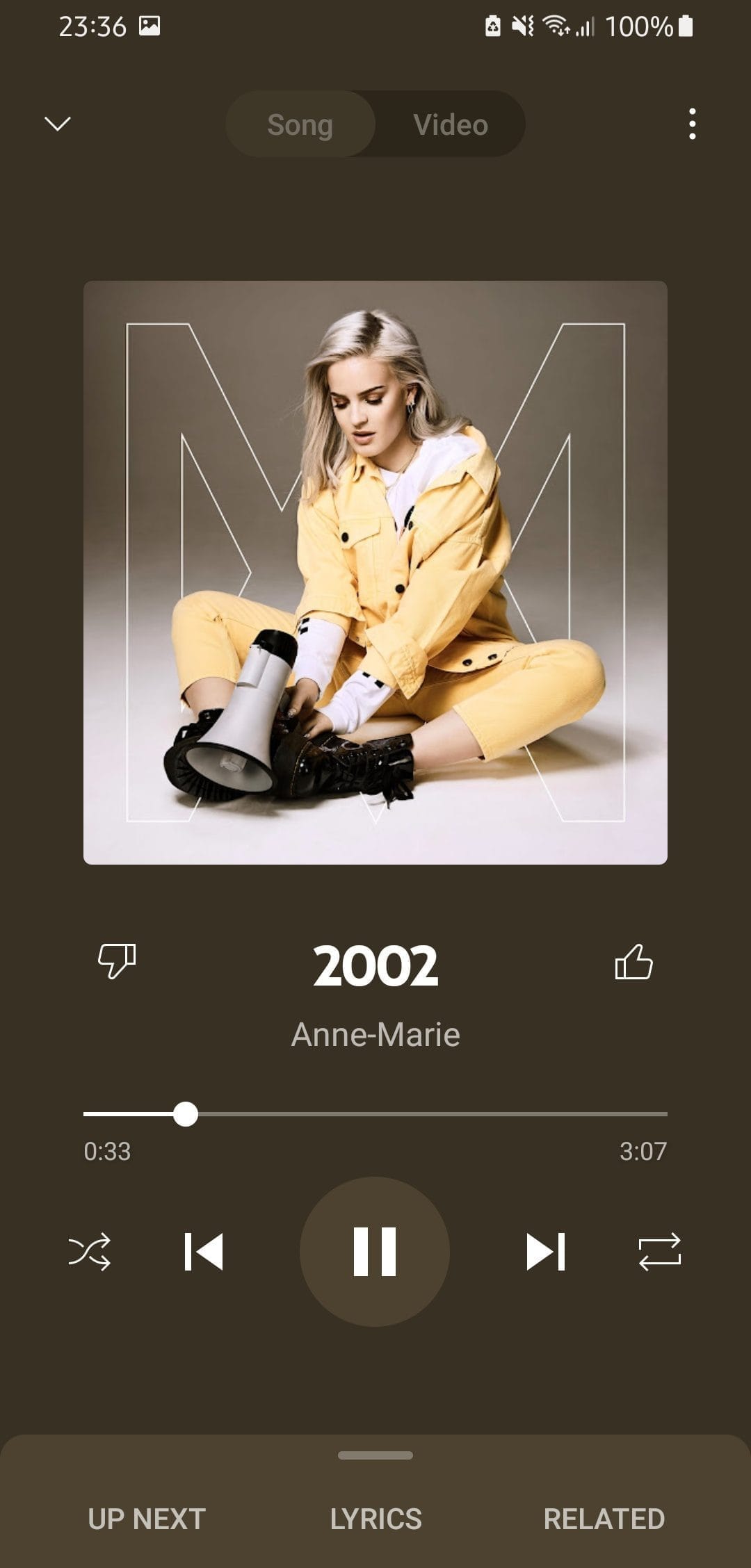 หน้าจอการใช้งานของโปรแกรม YouTube Music Premium v9.31.54